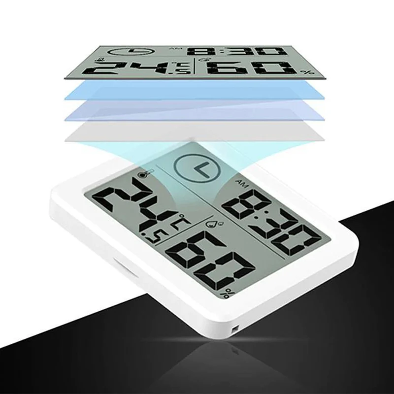 Мини цифровой термометр гигрометр измерение температуры и влажности