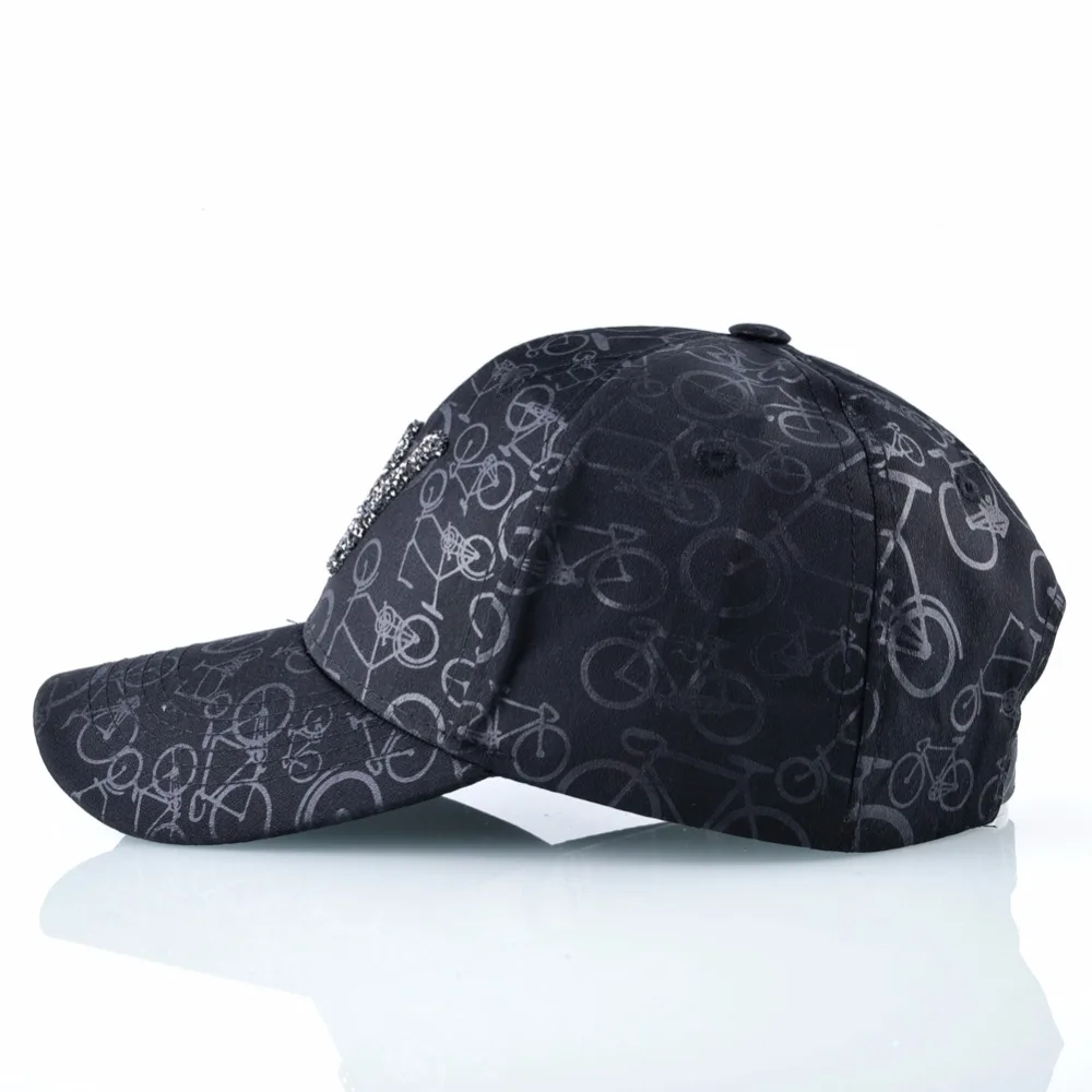 Повседневные кепки snapback Женская Бейсболка Мужская хип-хоп кепка с блестками