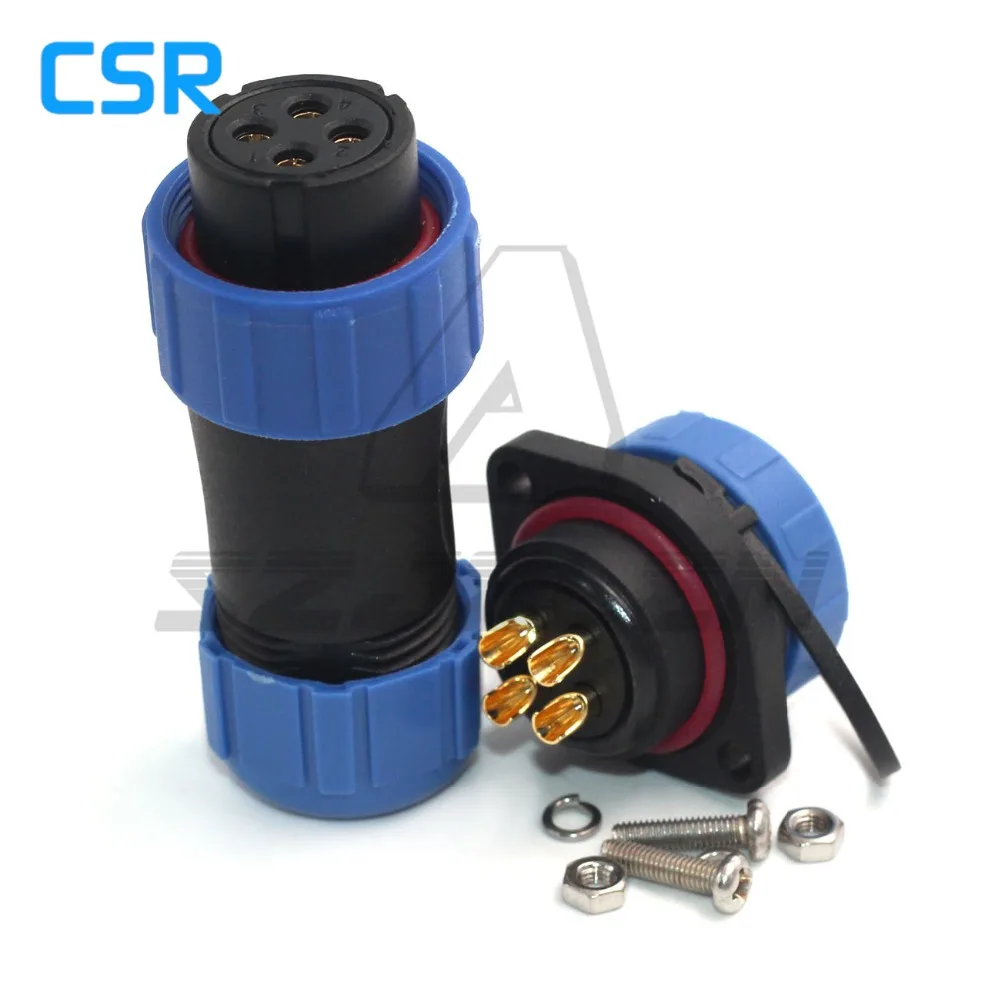 SP21 4-контактный водонепроницаемый IP68cable автомобильный соединитель автомобильная