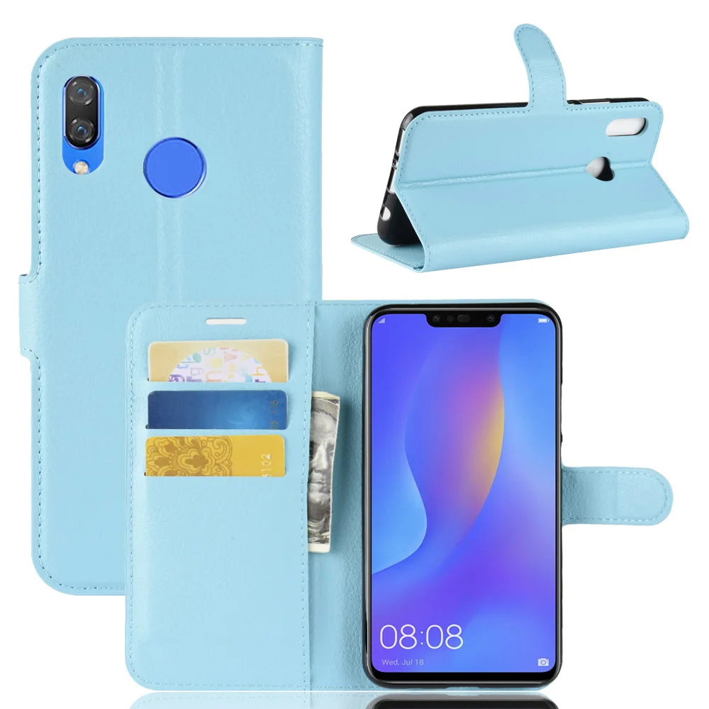 Мода откидная крышка для huawei nova3i caseNew мужские и женские кожаные чехол телефона с