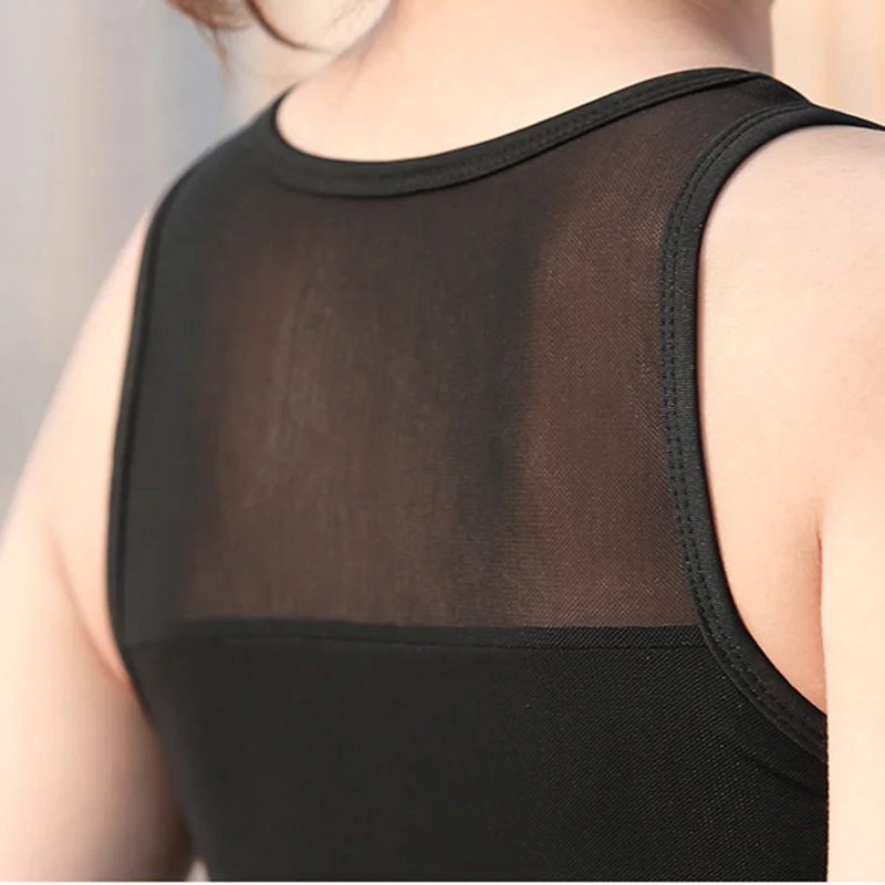 BESGO Женский спортивный жилет сексуальный без рукавов с буквенным принтом сетка