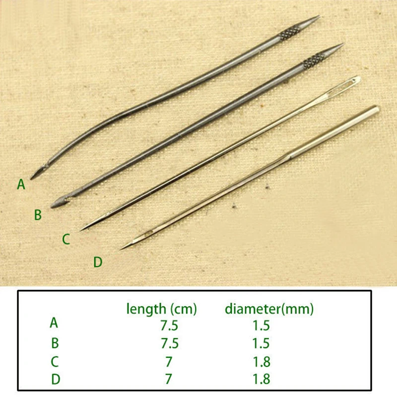 Кожаная швейная игла набор игольчатый палатка машина ручной БРОШЮРОВЩИК