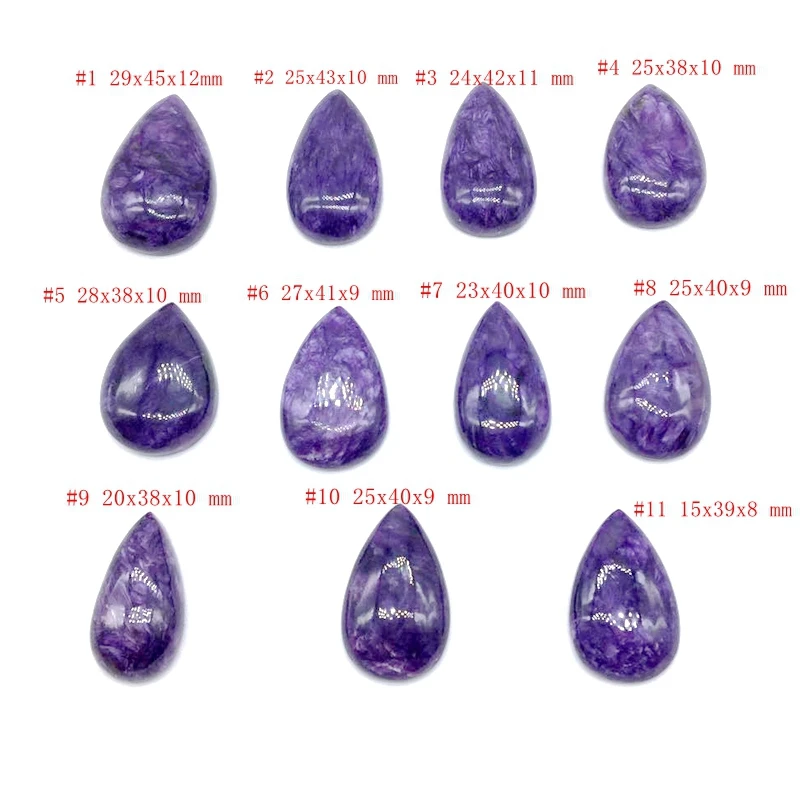 100% Real Natural Russian Charoite Beads Pendant AAA Quality 15-40 mm Necklace Charms For DIY Women Pendants Jewelry |