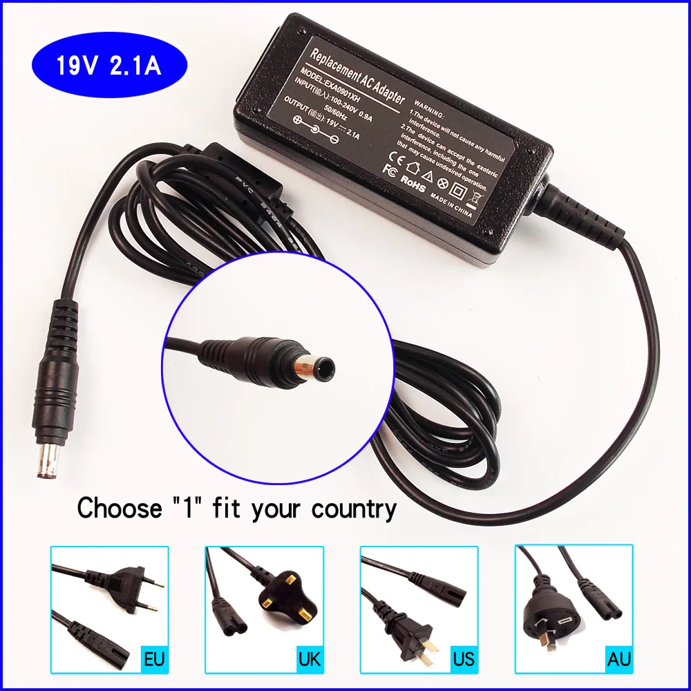 19V 2.1A адаптер переменного тока для ноутбука зарядное устройство Samsung Sens 630 640 750 N310