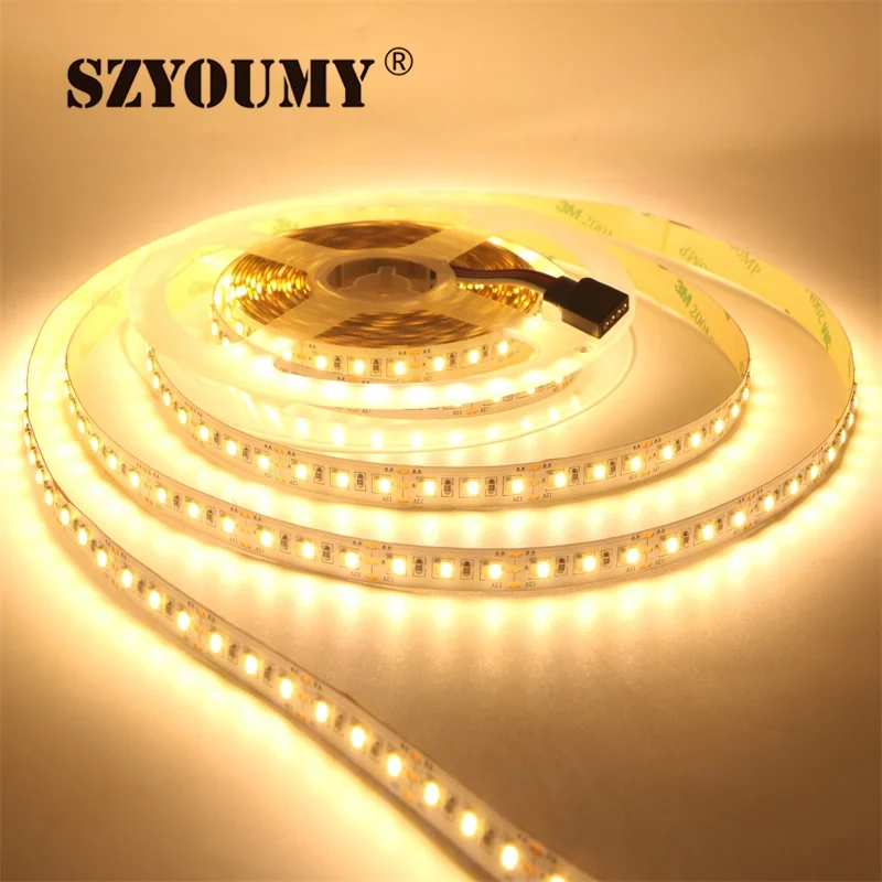 SZYOUMY яркий двойной белый SMD 3014 огни двухрядные 216 светодиодов/м 10 мм ширина супер