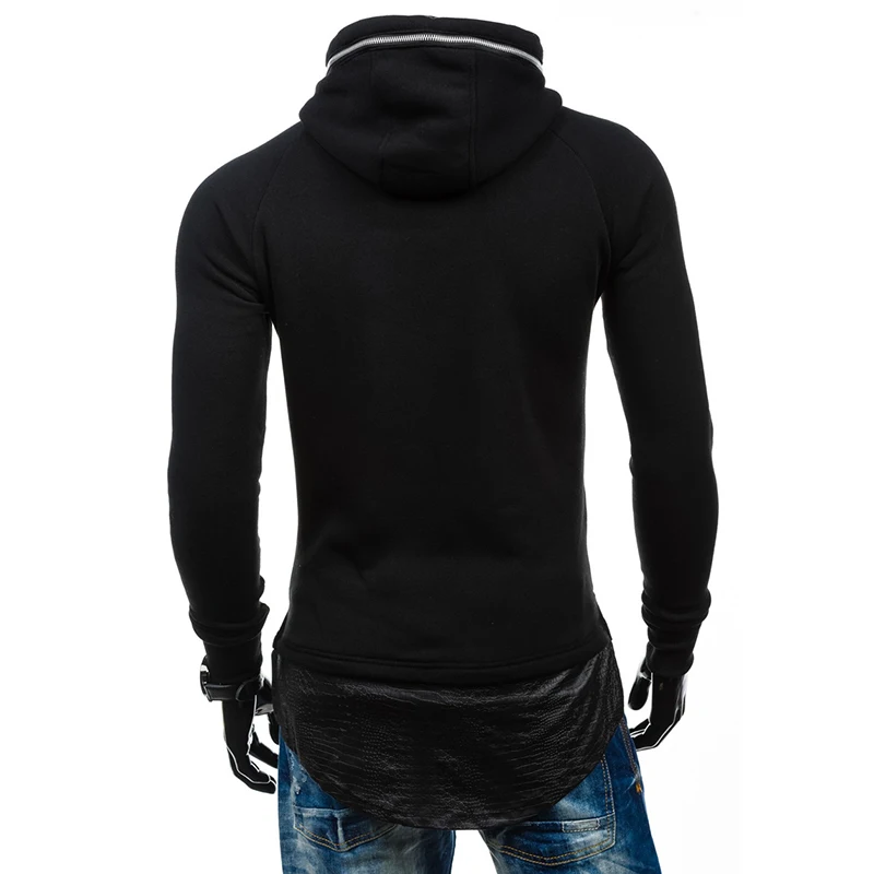 2017 Для Мужчин's Толстовки Твердые швы мода толстовка с капюшоном мужчин хип-хоп