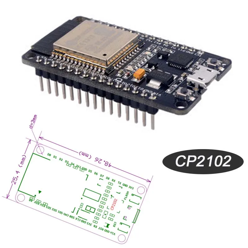 ESP32 ESP 32 ESP32S 32S CP2102 беспроводной WiFi Bluetooth макетная плата Micro USB двухъядерный