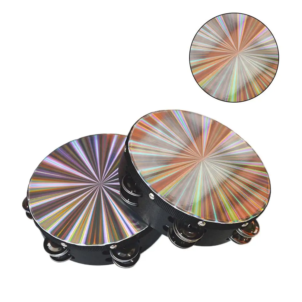 

Band Dancing Singing Accompaniment Tambourine Orff Double Row 8 Inches