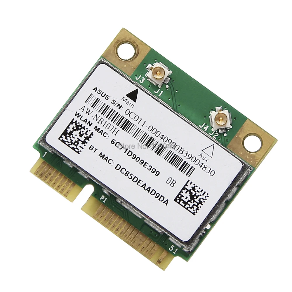150 Мбит/с BCM943142HM Wi-fi bluetooth адаптер Broadcom BCM943142 802.11b/g/n Wi-fi+ BT 4,0 Половина Mini PCI-e плата Wireless WLAN Card