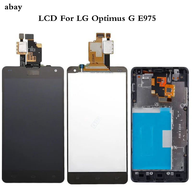ЖК дисплей для LG E975 сенсорный экран 4 7 дюйма с рамкой дигитайзер Optimus G LS970 F180 E971 E973