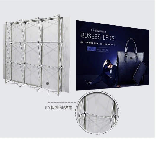

Exhibition Stand /3X4 fabric POP up 305X503CM Display Exhibition 8*10ft Banner Stand for Tradeshow