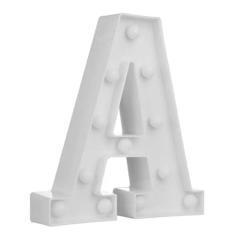 3D Luminous Letter Night Light Home Bedside Lamp Romantic Wedding Party Decoration Light Children Bedroom Decoration 22CM