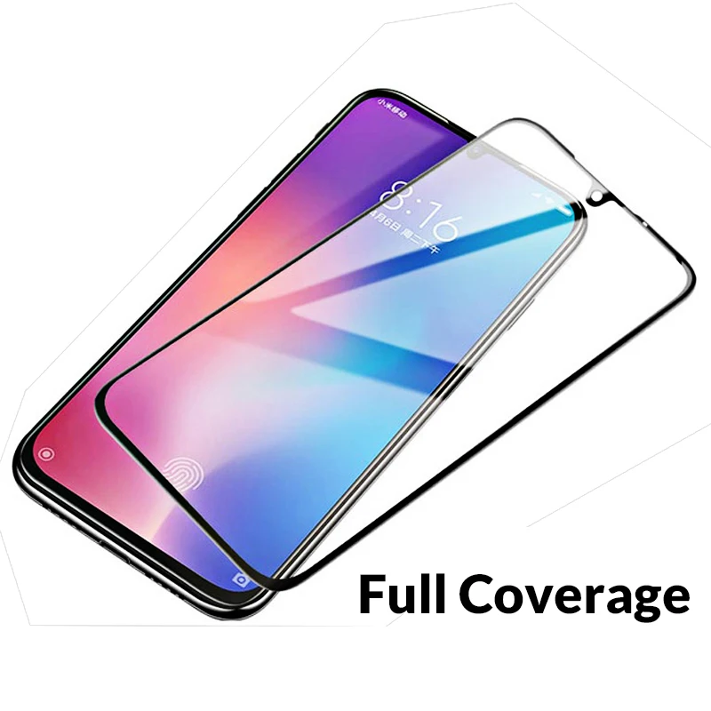 Tempered Glass For Xiaomi Mi 9 Case Full Cover Protective my MI9 Global Version Phone Film Xaomi Xiomi Xioami | Мобильные телефоны