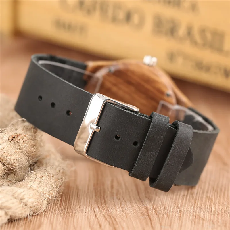 

Creative Wood Women Watch Bangle Analog Fashion Genuine Leather Band Watches Nature Wood Wristwatch 2020 New Arrival Sport Clock