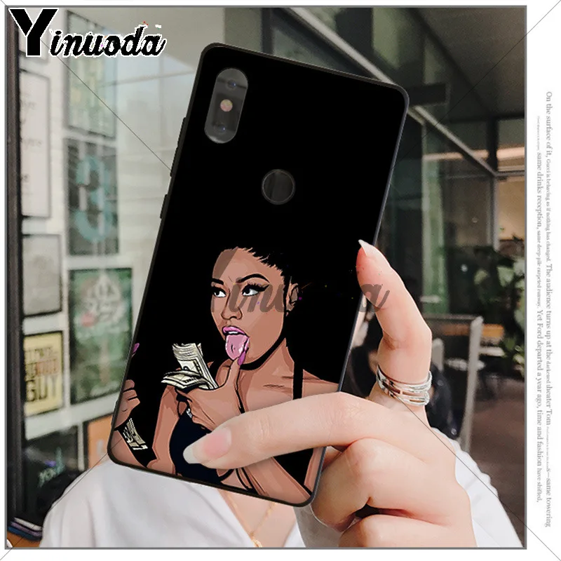 Yinuoda Cardi B Nicki Minaj TPU Мягкий силиконовый чехол для телефона xiaomi mi 6 8 se note2 3 mix2 redmi 5 5plus
