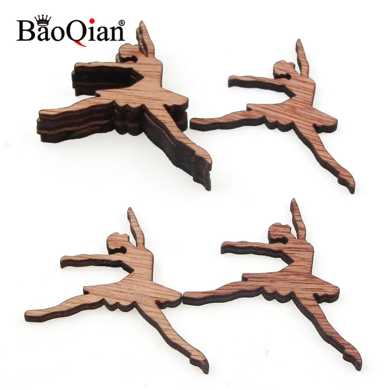 Деревянные балетные украшения для девочек 15 шт. DIY ремесла фестиваль украшение