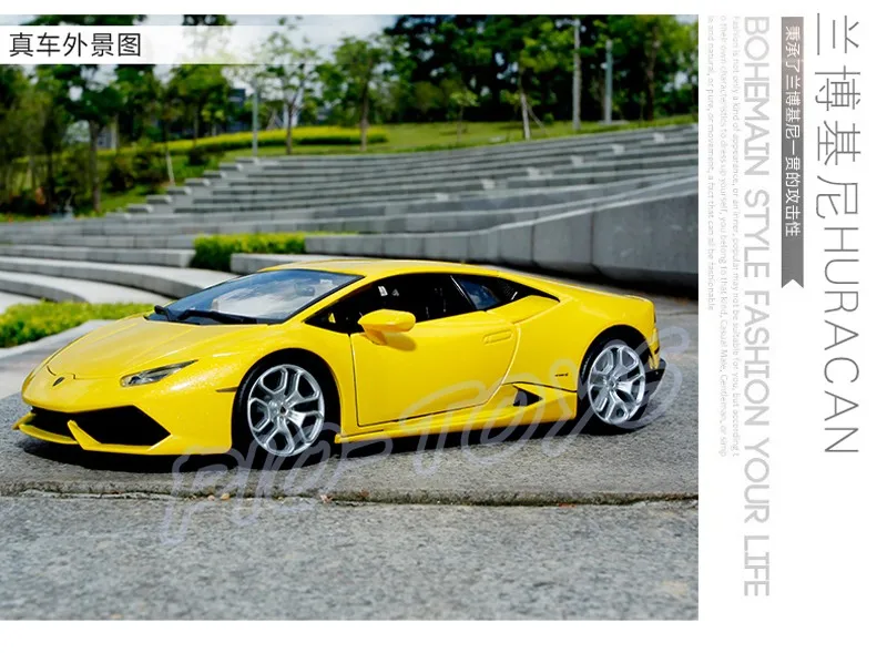 Рождественский подарок Huracan LP610 1/18 сплав модель автомобиля Модель транспортного средства литье под давлением коллекция родстер сталь Металл роскошный подарок игрушка
