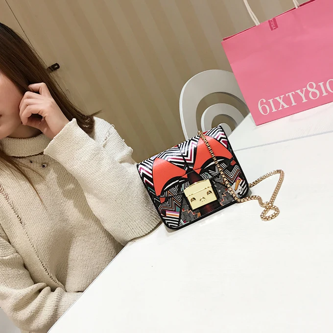 Модные женские туфли кожа сумка цветок сумочку дамы небольшой Сумки через плечо