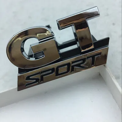 20X ABS Chrome GT SPORT передняя решетка эмблема для Volkswagen VW Polo Golf Passat B5 Touran Bora Стайлинг