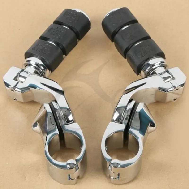 

Короткая угловая защита двигателя для мотоцикла, 32 мм, колышки для шоссе, колышки для моделей с 1-1/4 дюймовой ограждением двигателя, черный/хром