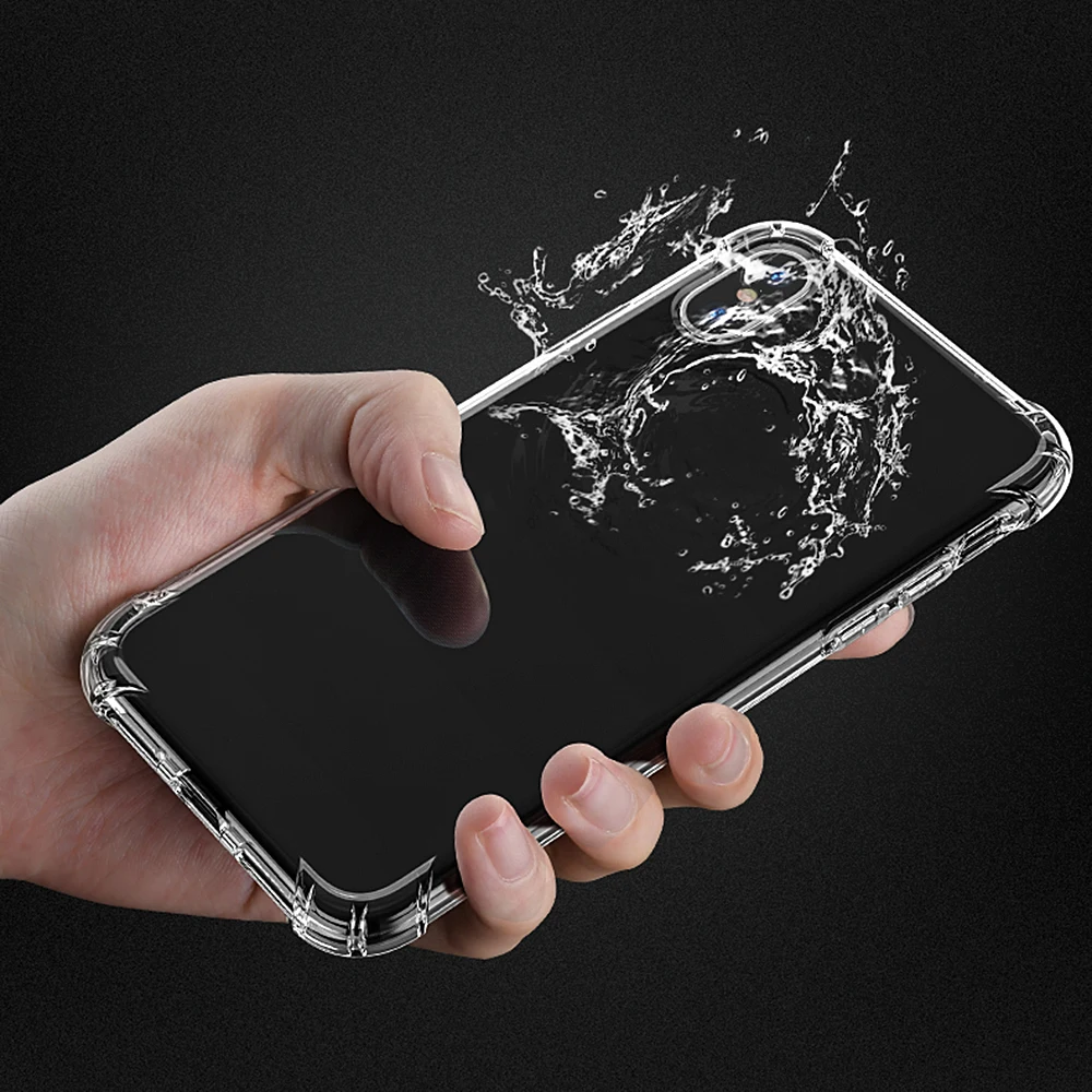 Для iphone 6 Чехол Мягкий ТПУ чехол для iphone X 7 8 Plus XR xs Xs Max прозрачный защитный чехол на заднюю панель телефона для Apple 5 SE оболочка