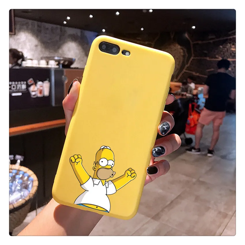 18290 Милый чехол для телефона Симпсон для iPhone X 7 Plus XS 10 чехол TPU Мягкий силиконовый чехол для телефона для iPhone 6S 8 6 Plus XS Max чехол - Цвет: 18290