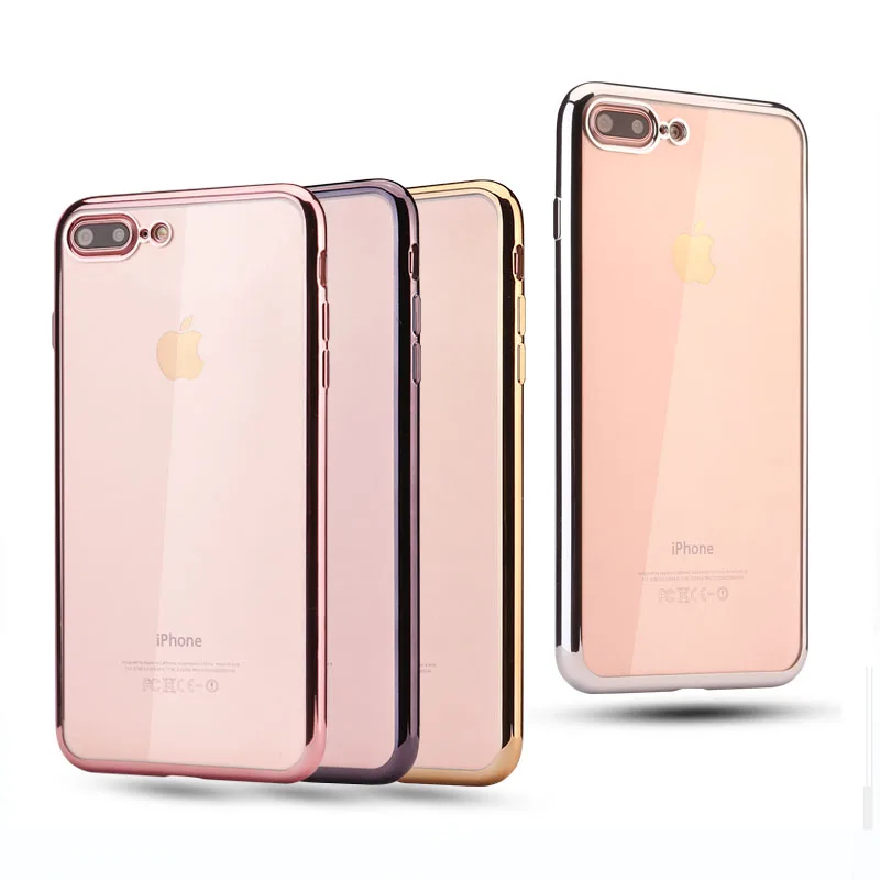 YueTuo original case for apple iphone 7 plus 7plus 8 8plus coque gold rose tpu ultra slim clear soft thin phone cover cases etui |
