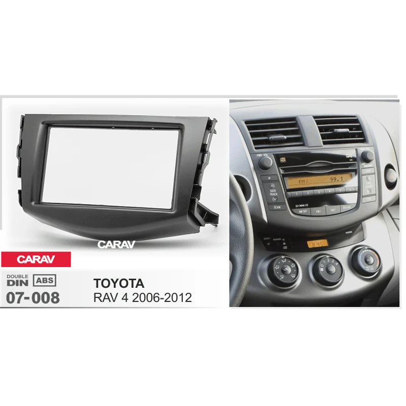 Двойная Din панель для TOYOTA RAV 4 2006-2012 радио DVD стереопанель крепление приборной