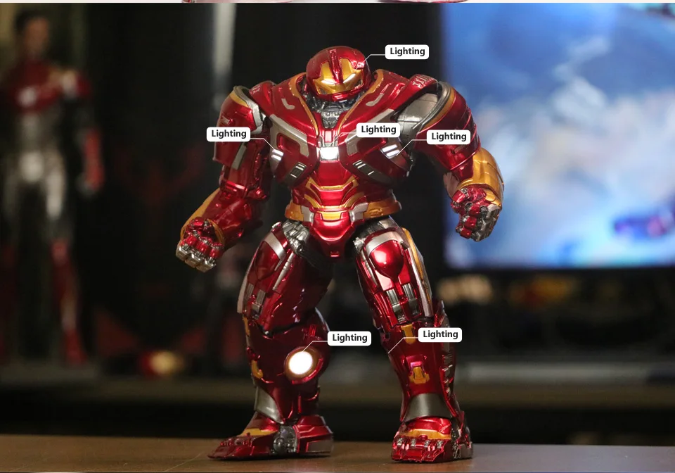 Hulkbuster2.0 «Железный человек», MK46 MK47 MK44 модели игрушки с дистанционным управлением кукла Avengers4 1/6 светильник характер