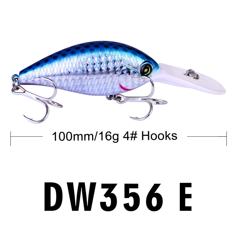 Color E 1 шт. Topwater Crankbait 10 см 16 г жир fWobbler Isca искусственная жесткая приманка окунь пластиковые рыболовные снасти на пескаря - Цвет: Color E