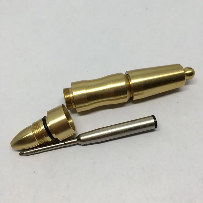 Инструменты для письма портативная ручка EDC твердая латунная карманная мини