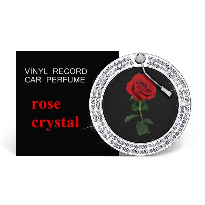 rose crystal Крутой Креативный дизайн автомобиля освежитель воздуха для парфюма, парфюмерных изделий авто выход вентиляция твердый аромат диффузор украшение интерьера автомобиля Стайлинг - Название цвета: rose crystal