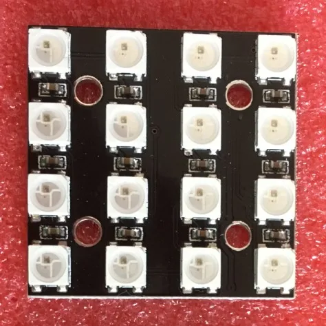 WS2812B-4 * 4 Bit RGB светодиодный Full Color Drive 16-bit Color СВЕТОДИОДНЫЙ Module