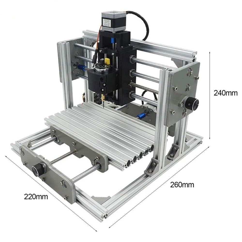 CNC 2417 DIY гравировальный станок 3-осевой мини Pcb ПВХ фрезерный лазерный для резьбы