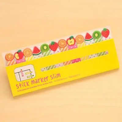 560yellow furit 1 шт./лот, серия с рисунками животных, Стикеры для заметок, маркеры для заметок, блокнот для заметок, канцелярские товары zakka, офисные школьные принадлежности, модный подарок - Цвет: 560yellow furit