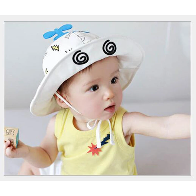 New Arrival Baby Sun Hat Cap Child Photography Prop Spring Summer Outdoor Wide Brim Kids Girl Boy Beach Bucket | Детская одежда и