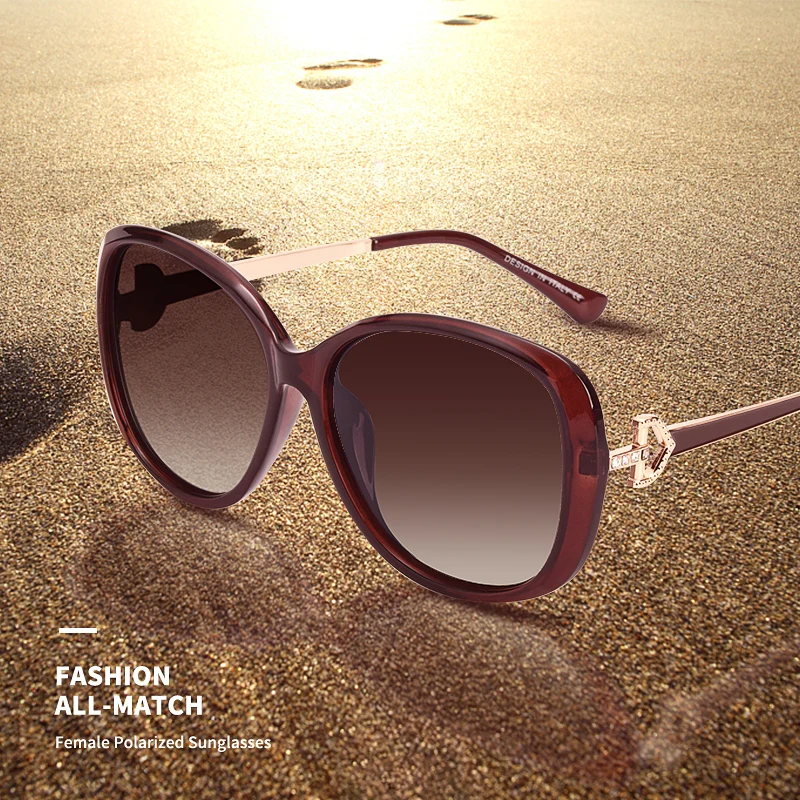 AOFLY BRAND DESIGN Luxury Women Polarized Sunglasses 2020 Lady Sun glasses Female Rhinestone Temple Shades Eyewear UV400 A151 | Аксессуары
