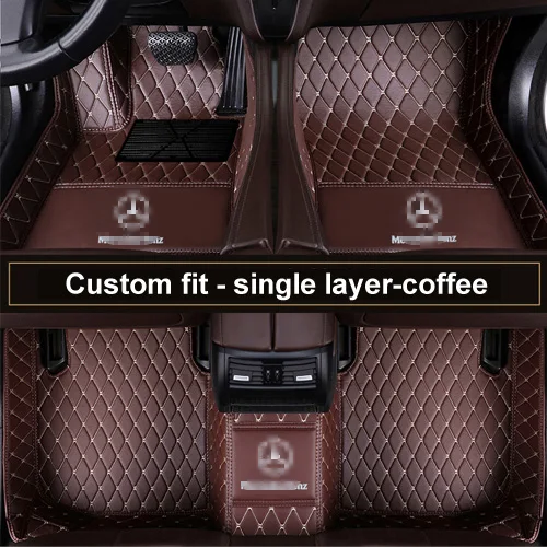 Coffee Автомобильные коврики на заказ для Mercedes Benz M ML GLE class W163 W164 W166 C292 coupe 63 AMG 350 400 450 500 ковры вкладыши - Название цвета: Coffee