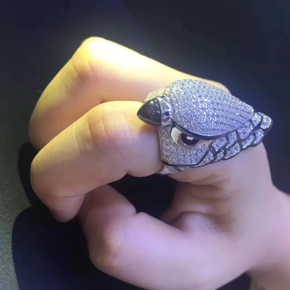 Женское кольцо с орлом из серебра 925 пробы фианитом|925 sterling silver|sterling silversterling silver |