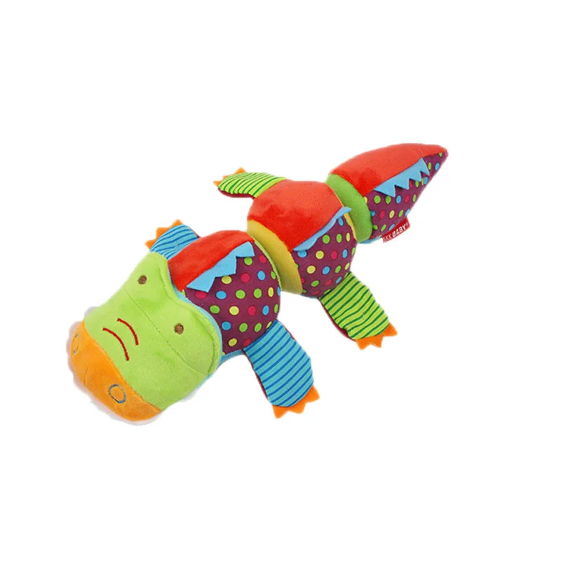 Новое издание плюшевая кукла детские игрушки вращающийся Крокодил с кольцевым