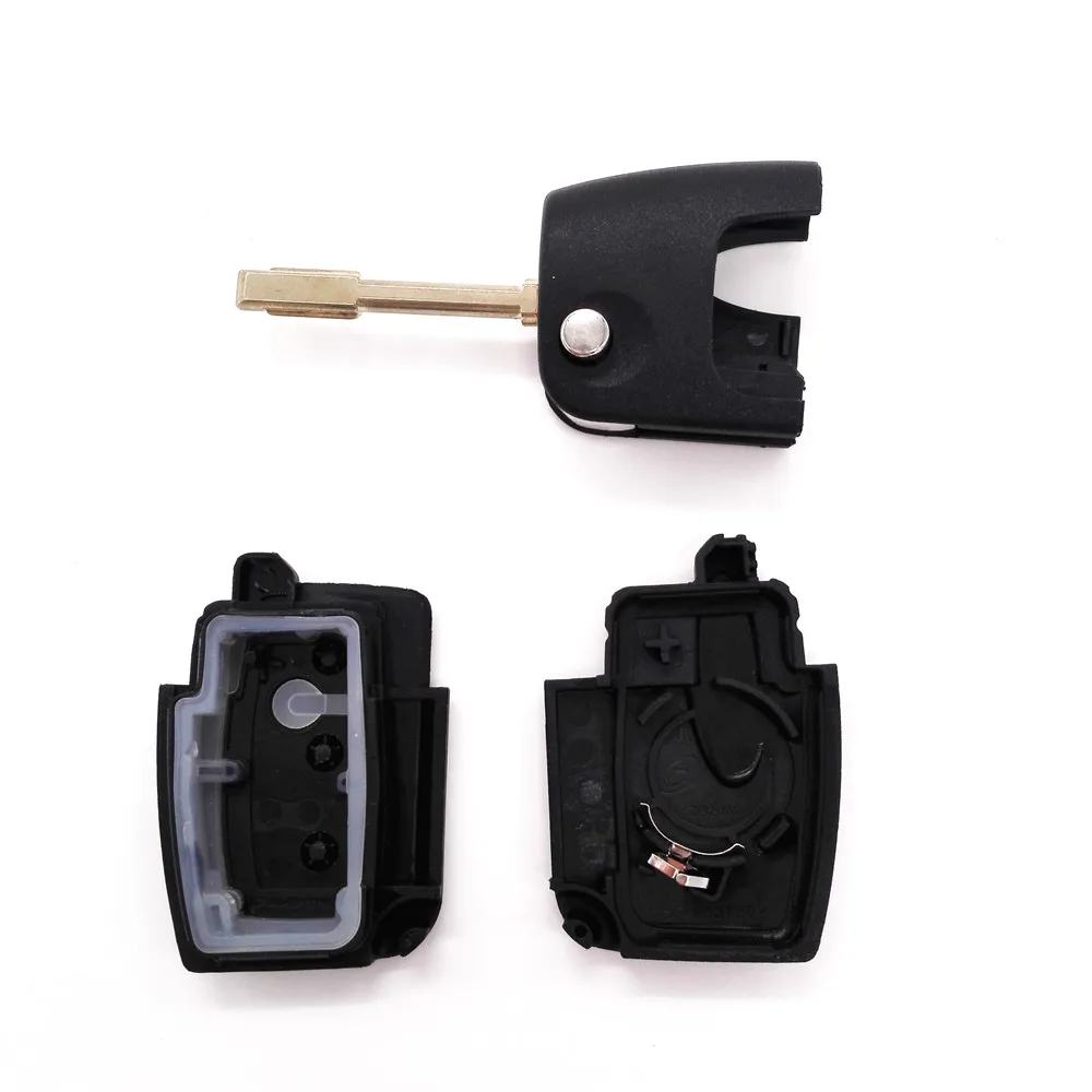 HKCYSEA 3 Button Replacement Flip Folding Remote Key Cover Fob Case for Ford Mondeo Car Shell | Автомобили и мотоциклы