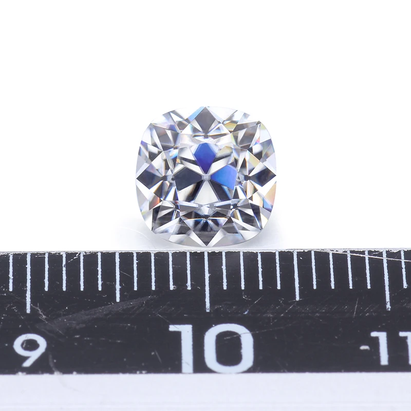 7x7 мм квадратная подушка в Форме Старинной старой шахты EF белого цвета moissanite