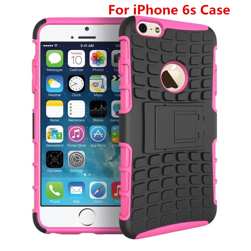 New For iPhone 6s Case Hard Cover Heavy Duty Armor Shockproof Hybrid Rugged Rubber Silicone Phone for Apple 6 |