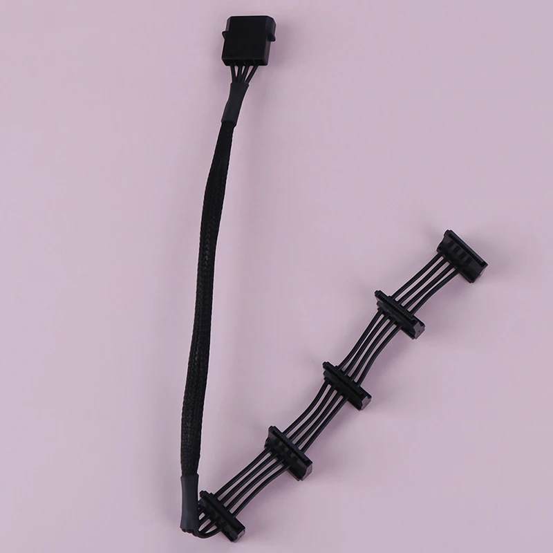 Новый 1 шт. ATX 4Pin IDE Molex к 5 x SATA серия ATA кабель питания Папа мама 18AWG 40 см для ПК сделай