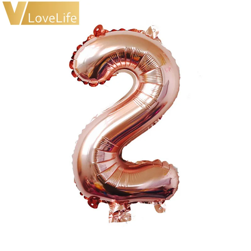 32 дюймов розовое золото Количество шар фольги Шампань Свадебный День Рождения
