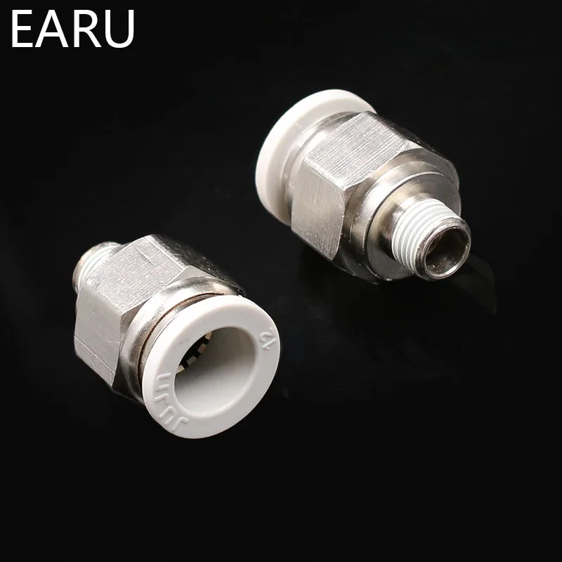 1/8 'Ƈ/4'' 3/8 'Ƈ/2'' Male 4 6 8 10 12 мм прямой нажимной в фитинге пневматический