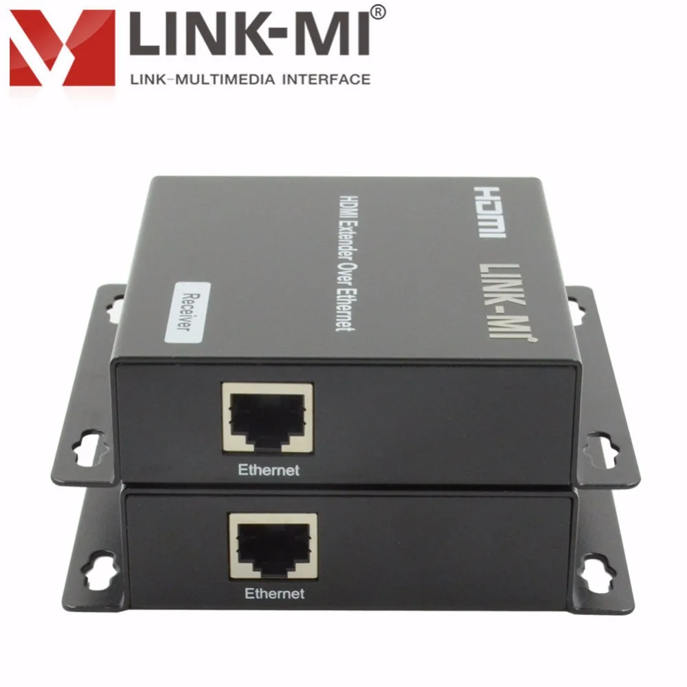 Фото LINK-MI 120m HDMI-удлинитель через IP lan Cat6/6a/7 Ethernet с ИК, 1080p, поддержка одного к нескольким, множество видеоудлинителей №5