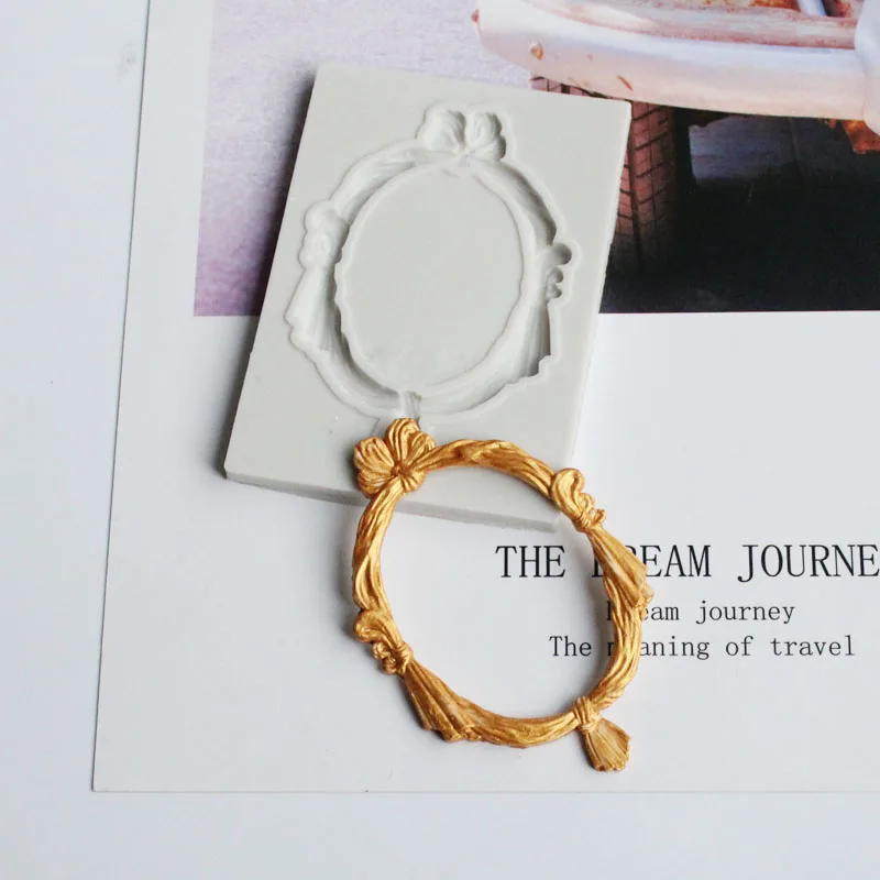 Красивая фоторамка форма формы для помадки и кекса силиконовая конфеты