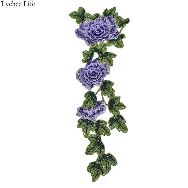 Lychee Life 1 шт. кружевной воротник 3D Цветочная вышивка домашний сад Diy искусство
