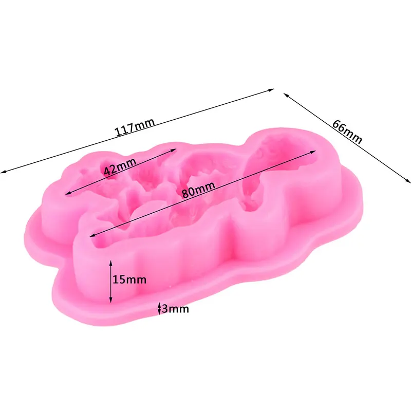 3D силиконовые формы для маленьких мальчиков и девочек форма капкейков помадка DIY